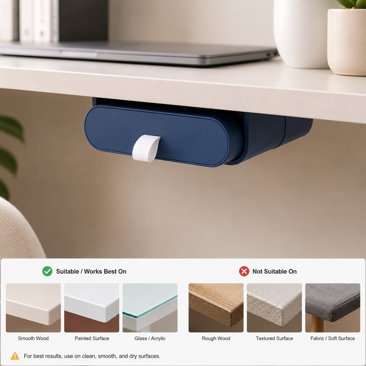 TecsMojo Compact Under-Desk Storage Drawer