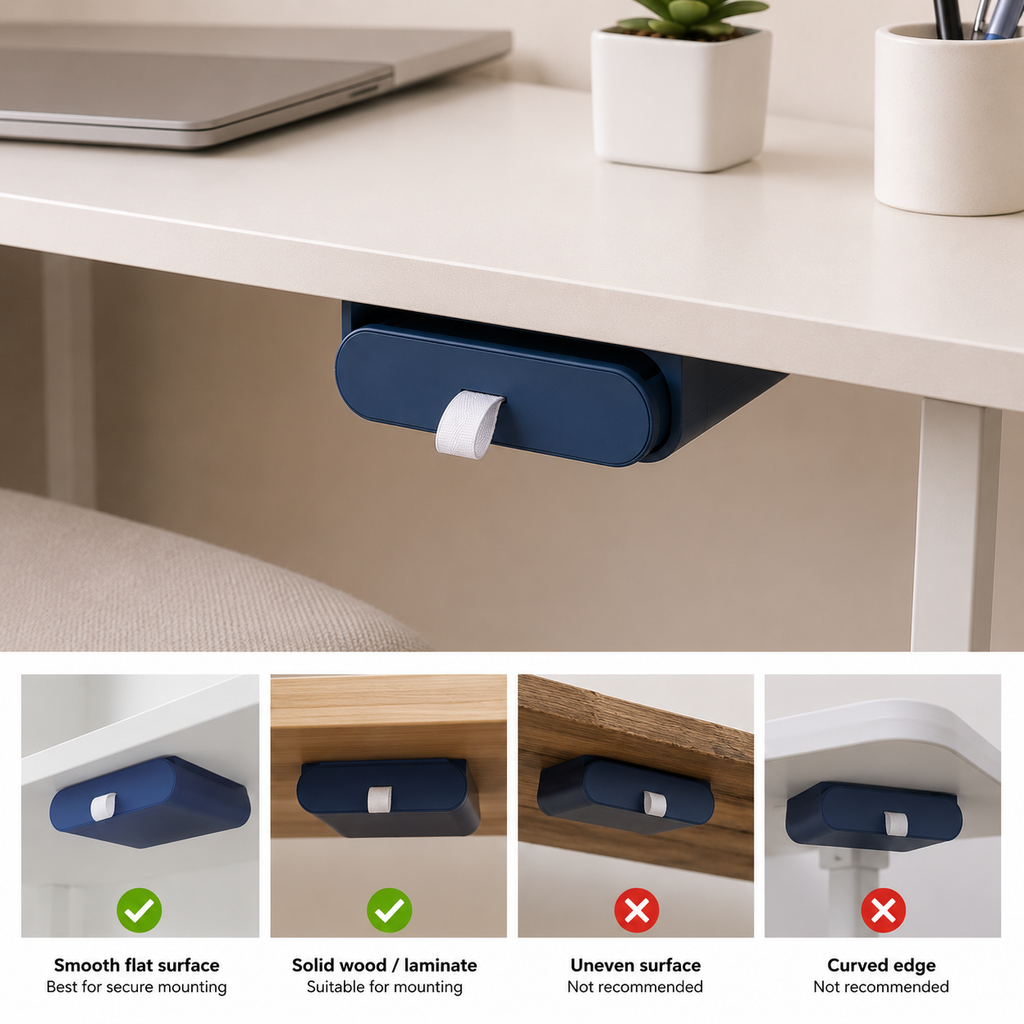 TecsMojo Compact Under-Desk Storage Drawer