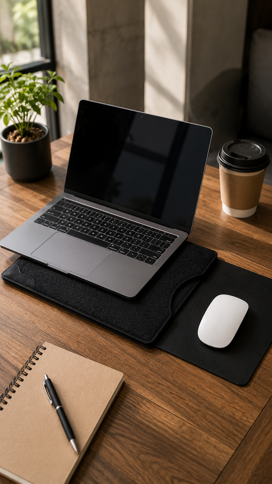 TecsMojo Two-in-One Laptop Sleeve & Mouse Pad
