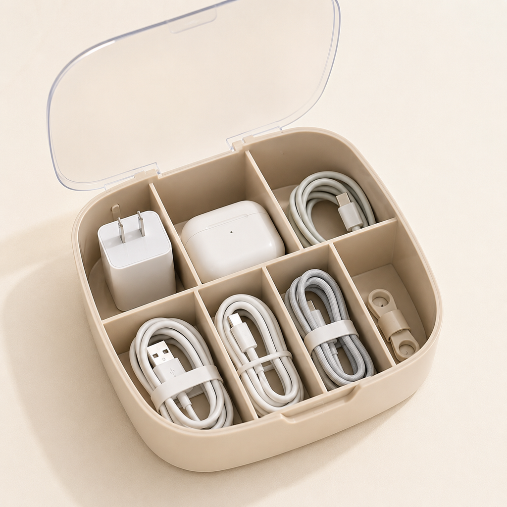 TecsMojo Desktop Cable Storage Box