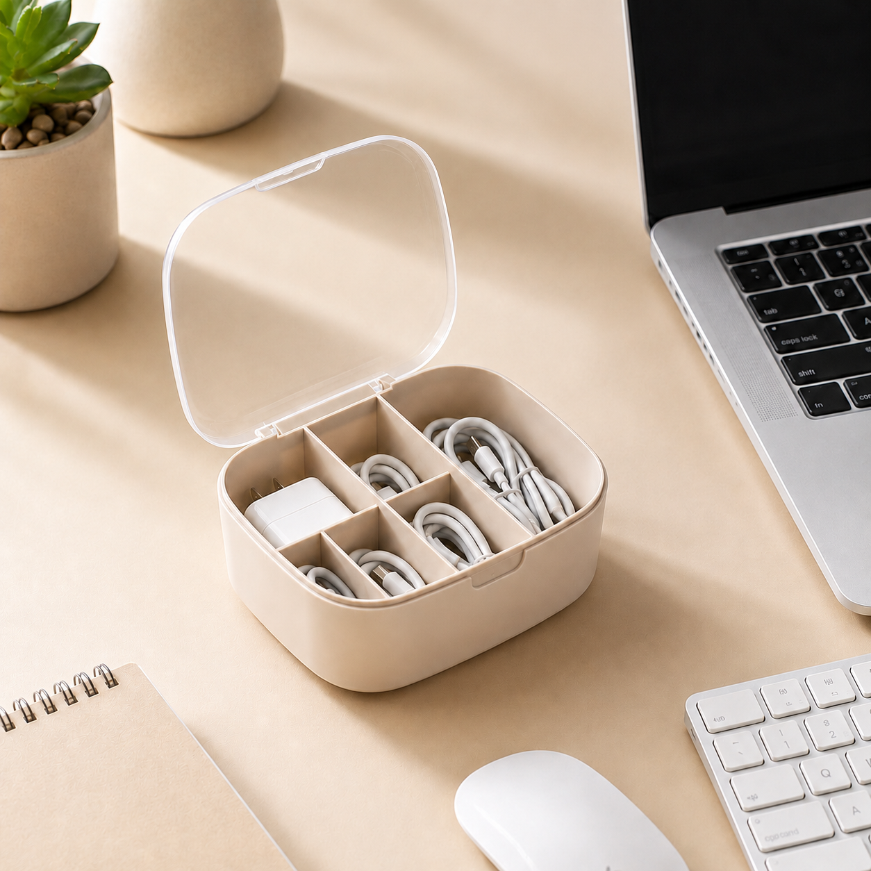 TecsMojo Desktop Cable Storage Box