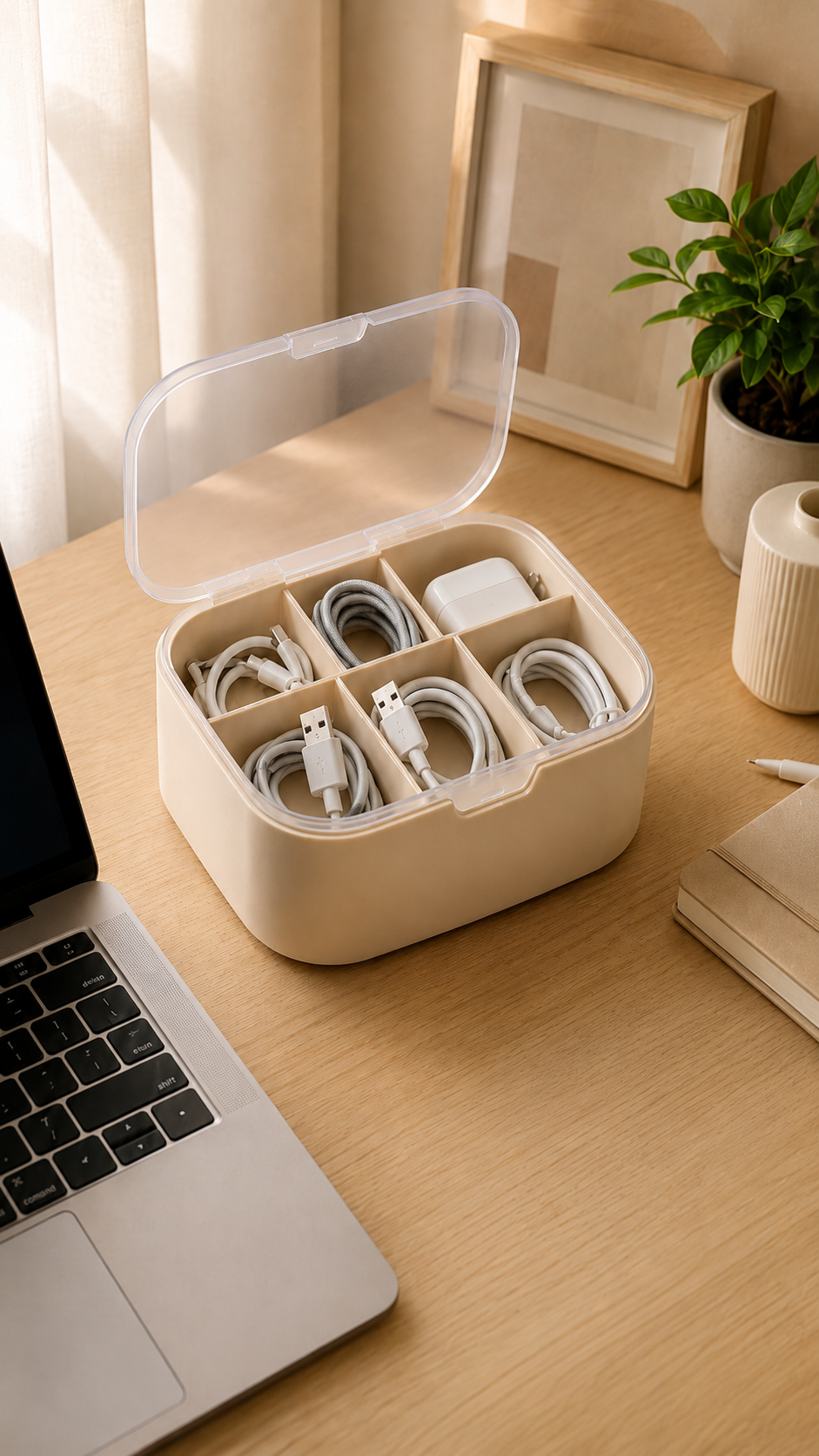 TecsMojo Desktop Cable Storage Box