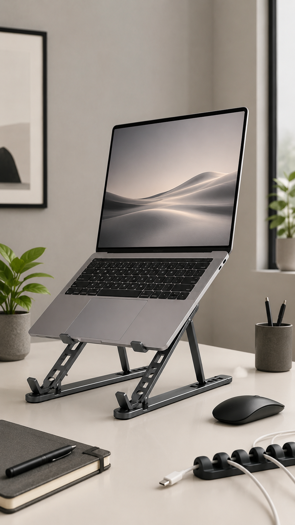 TecsMojo Portable Adjustable Aluminum Laptop Stand
